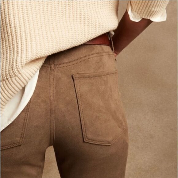 Banana Republic Vegan Suede High Rise Skinny Pants Sz 26/2 NWT - Picture 11 of 16